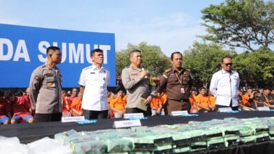 Dua Pekan 495 Pelaku Narkotika Ditangkap Polda Sumut