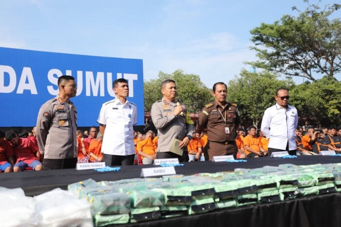 Dua Pekan 495 Pelaku Narkotika Ditangkap Polda Sumut