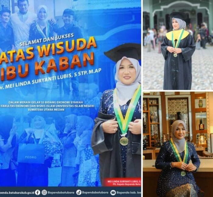 Plt Kepala Bapenda Batu Bara Dr Mei Linda Suryanti Lubis Raih Gelar Doktor