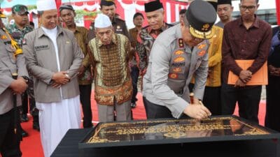 Kapolda Sumut Kunjungi Polres Padang Lawas Letakkan Batu Pertama Gedung SPKT