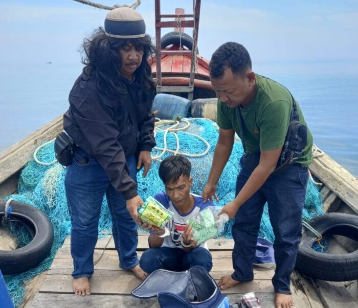 Lagi..!!! Polda Sumut Tangkap Kurir 2 Kg Sabu dari Malaysia di Perairan Asahan