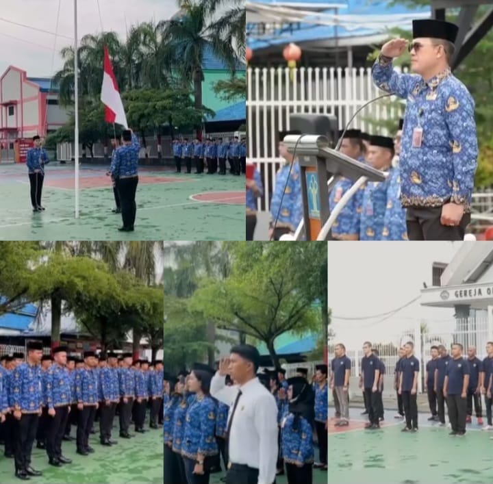 Rutan Kelas I Tanjung Gusta Medan Gelar Upacara HKN 2024