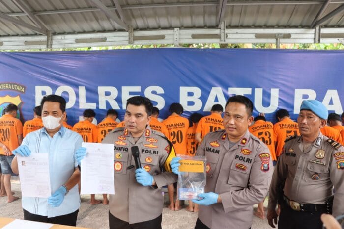 Polres Batu Bara Musnahkan Barang Bukti Narkotika Jenis Sabu-sabu