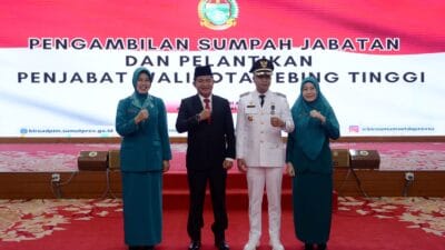 Pj Gubsu Lantik Muttaqien Jadi Pj Walikota Tebingtinggi