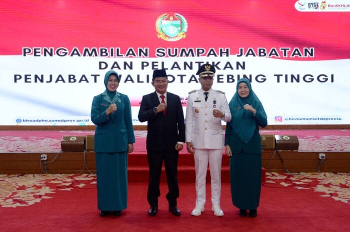 Pj Gubsu Lantik Muttaqien Jadi Pj Walikota Tebingtinggi
