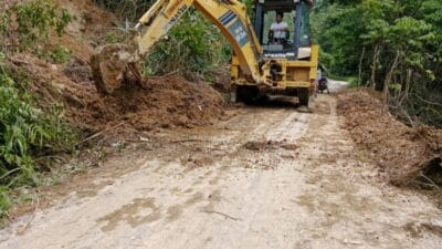 Pj Bupati Respons Cepat Atasi Bencana Tanah Longsor di Silima Pungga-pungga dan Sinehi Sudah Normal
