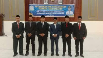 Lima Pejabat Pemkab Aceh Timur Dilantik