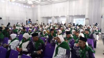 305 CJH Aceh Timur Tiba di Asrama Haji Embarkasi Banda Aceh