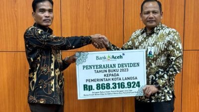 PT BAS Serahkan Dividen Rp868 Juta Lebih ke Pemko Langsa