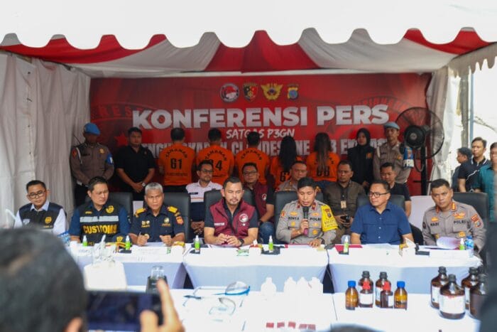 Bareskrim Polri, Polda Sumut dan Bea Cukai Ungkap Laboratorium Ekstasi Clandestine