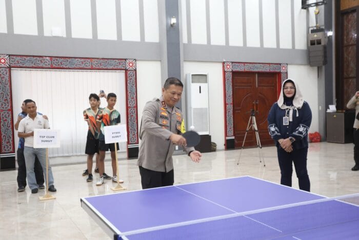 Kapolda Sumut Hadirkan Semangat Juang Melalui Turnamen Tenis Meja