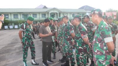 Cegah Judi Online, Kodim 0104/Atim Lakukan Sidak HP Prajurit dan PNS