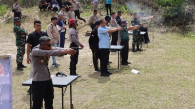 Pj Bupati Dairi Hadiri Perlombaan Menembak Sambut HUT ke-78 Bhayangkara