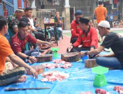 Rutan Labuhan Deli Tunaikan Salat Iduladha dan Sembelih Hewan Kurban