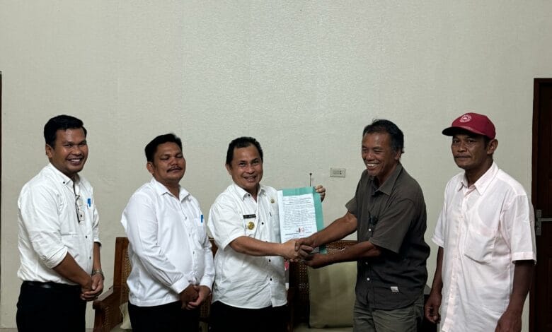 Pemkab Dairi Terima Hibah Tanah dari Masyarakat Sitinjo II Guna Tingkatkan Mutu Kesehatan