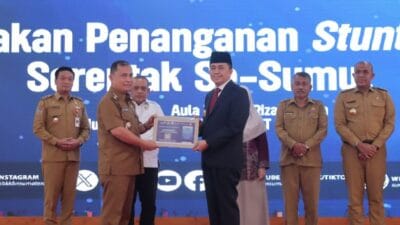 Pj Bupati Dairi Hadiri Launching Gerakan Serentak Penanganan Stunting Serentak