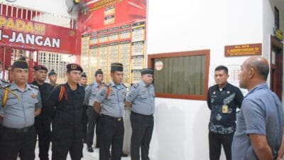 Karutan Labuhan Deli Pimpin Apel Regu Jaga Tekankan Bahaya Judi Online