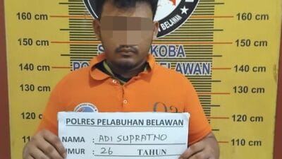 Sat Narkoba Polres Pelabuhan Belawan Tangkap 2 Pengedar Narkoba di Desa Manunggal