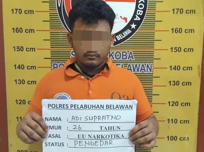 Sat Narkoba Polres Pelabuhan Belawan Tangkap 2 Pengedar Narkoba di Desa Manunggal