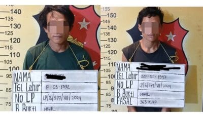 Dua Pelaku Pencuri Bangku Stainless Milik Puskesmas Kota Bangun Diringkus Petugas Polsek Medan Labuhan