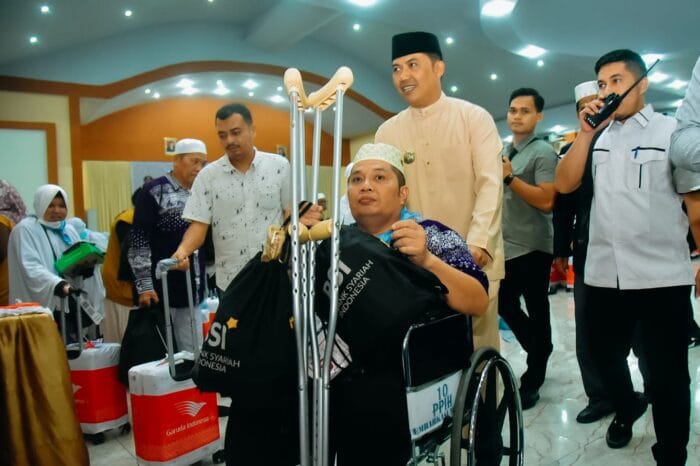 Pj Bupati Heri Wahyudi Sambut Kepulangan Jemaah Haji