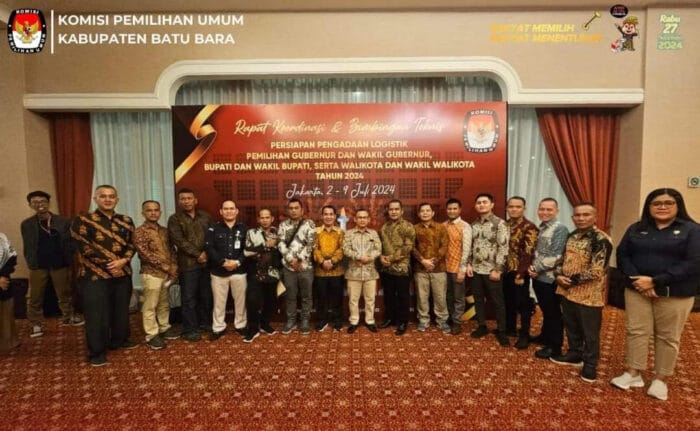 Ketua KPU Batu Bara Ikuti Bimtek dan Rakor Logistik Pilkada 2024 di Jakarta