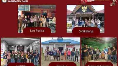 KPU Dairi Gelar Monitoring Coklit Pemilihan 2024