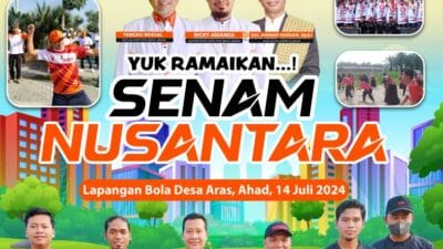Senam Akbar KSN Batu Bara di Desa Aras