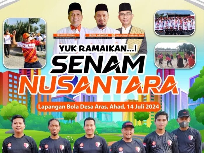 Senam Akbar KSN Batu Bara di Desa Aras