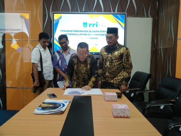 Diskominfo Langsa Fasilitasi Kerjasama LPP RRI Lhokseumawe dengan IAIN Zawiyah Cot Kala Langsa
