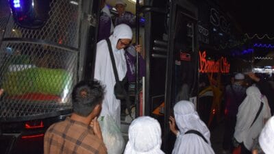 Masyarakat Sambut Jemaah Haji Kota Langsa