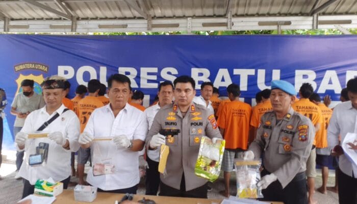 Polres Batu Bara Ungkap 18 Kasus Narkotika dan Tangkap 25 Tersangka