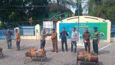 Bea Cukai Langsa Musnahkan Kapal dan Barang Ilegal