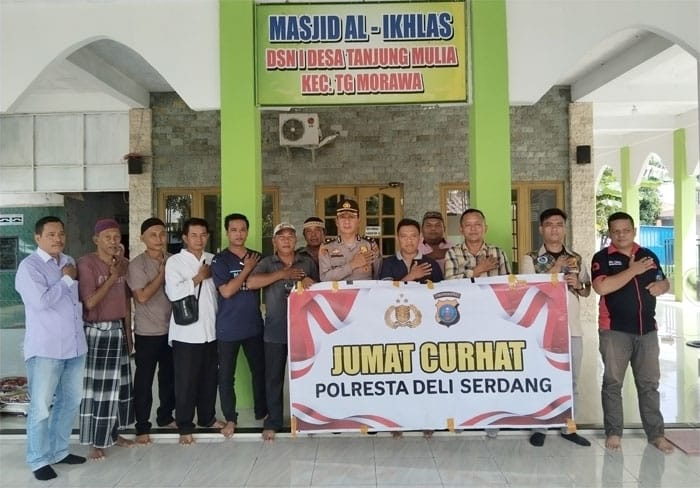Gelar Jumat Curhat, Polresta Deliserdang Dengarkan Keluhan Masyarakat