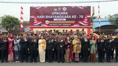 Polresta Deliserdang Gelar Upacara Peringatan HUT ke-78 Bhayangkara Tahun 2024
