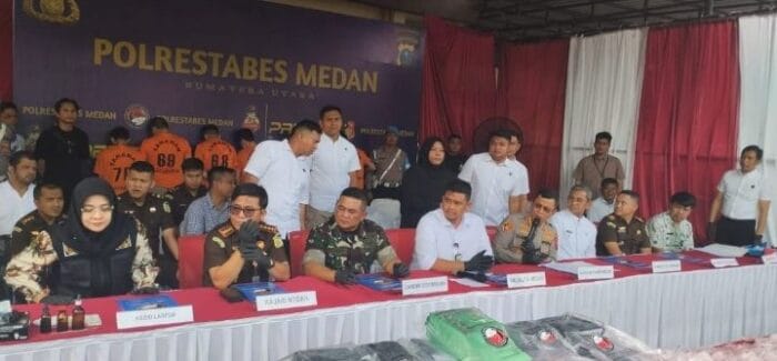 Polrestabes Medan Musnahkan BB Narkotika Hasil Pengungkapan April-Juli 2024