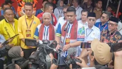 Bobby Nasution dan H Surya Resmi Mendaftar ke KPU Sumut