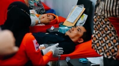 Pj Bupati Batu Bara Heri Wahyudi Ikut Donor Darah di RS Bidadari