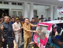 Pj Gubsu Lepas 550 Becak Bermotor Promosikan PON XXI Aceh-Sumut 2024
