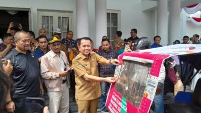 Pj Gubsu Lepas 550 Becak Bermotor Promosikan PON XXI Aceh-Sumut 2024