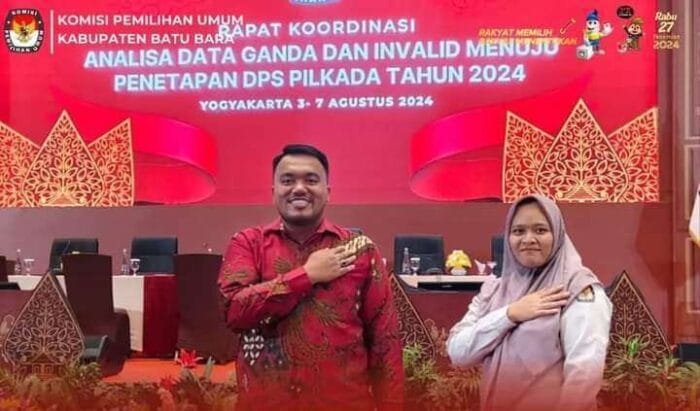 KPU Kabupaten Batu Bara Ikuti Rapat Koordinasi Analisa Data Ganda dan Invalid