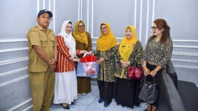 Tim Evaluasi TP PKK Provsu Lakukan Evaluasi ke Desa Percontohan UP2K PKK Desa Bangun Sari