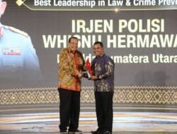 Kapolda Sumut Dianugerahi ‘Best Leadership in Law & Crime Prevention’
