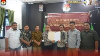 KPU Batu Bara Gelar Rapat Pleno Terbuka Rekapitulasi dan Penetapan DPS Pilkada 2024