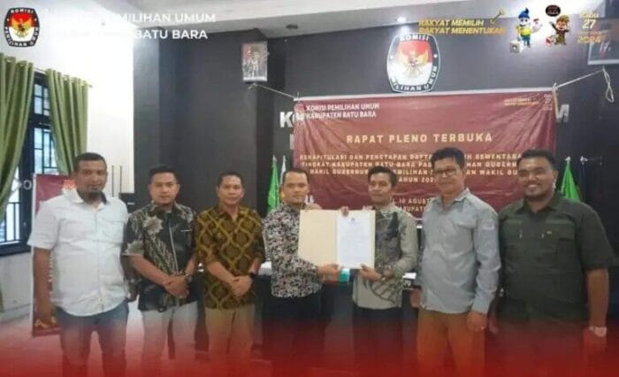 KPU Batu Bara Gelar Rapat Pleno Terbuka Rekapitulasi dan Penetapan DPS Pilkada 2024