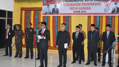 Syaridin Kukuhkan Anggota Paskibraka Kota Langsa
