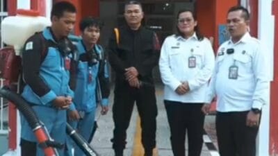 Rutan Kelas I Medan dan PT Etos Indonesia Kota Medan Lakukan Fogging Cegah DBD