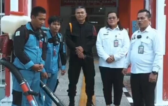 Rutan Kelas I Medan dan PT Etos Indonesia Kota Medan Lakukan Fogging Cegah DBD