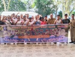 Sekdakab Lepas Tim Dragon Boat Samosir Ikuti Event Siak Serindit Boat Race