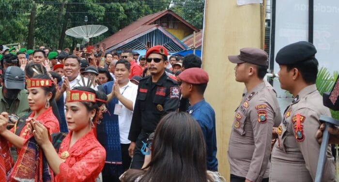 Polres Samosir Kawal Ketat Simpatisan Calon Kepala Daerah Freddy Situmorang dan Andreas Simbolon